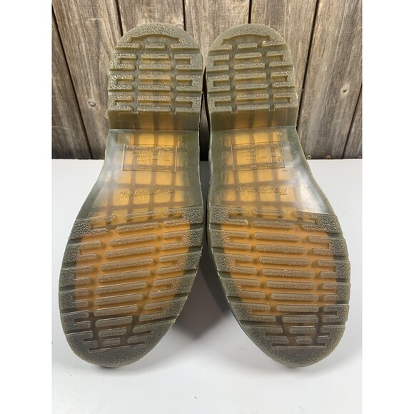 Dr. Martens 1460 Leather 8-Eye Lace-Up Boots, Blk w/Yellow Stitching, EUC, M11 main image 9